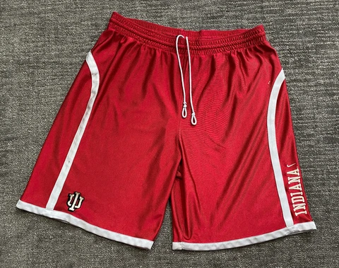 NIKE Hoosiers Shorts Drawstring Basketball Indiana University IU Embroidered VTG Cover