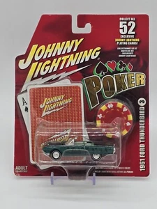 New - Johnny Lightning - Poker Series - 1961 Ford Thunderbird - Ace of Spades - Picture 1 of 4