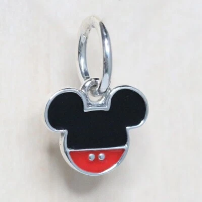 Nuevo Auténtico Pandora Dije Esmalte Disney Mickey 791461ENMX Colgante con Gamuza Pouc Foto 1 de 4