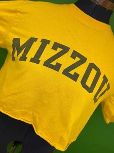 NCAA Missouri Mizzou Tigers gelb kurz geschnittenes T-Shirt Damen Small - Bild 1 von 3
