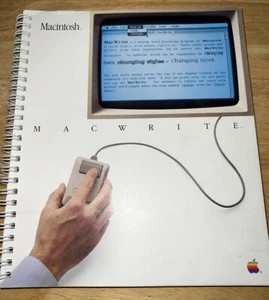 MACWRITE 1984 MANUALE UTENTE 1° STAMPA guida originale Macintosh 128K M0001 Mac 512K - Foto 1 di 10