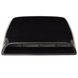 Universal Black Car Air Flow Intake Hood Decorative Scoop Vent Bonnet Cover - Picture 1 of 11