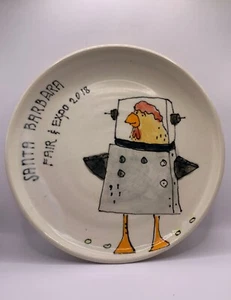 Artist Plate from 2018 Santa Barbara Fair and Expo Robot Chicken - Picture 1 of 4