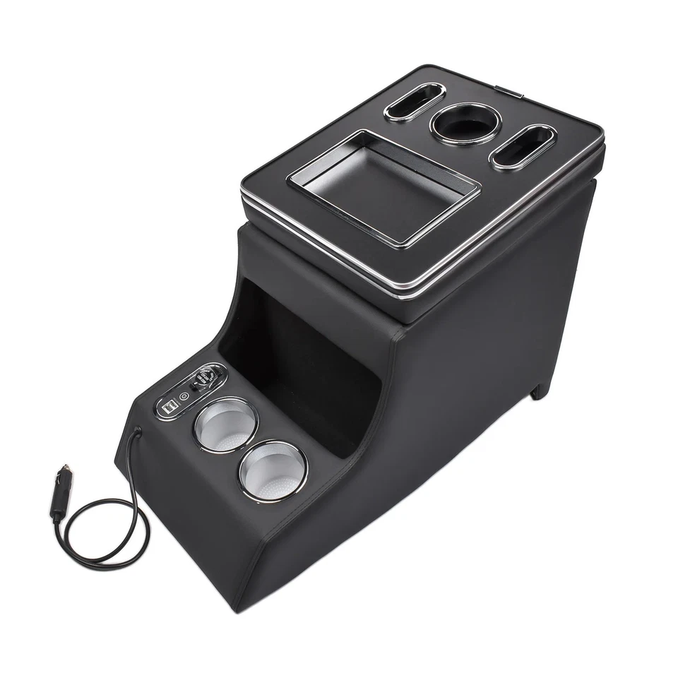 Accoudoir Central Noir Boîte pr MERCEDES Benz Vito W447 DE 2014 à 2023 avec LED - Photo 1/4