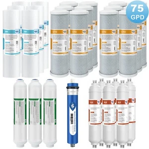75 GPD Alkaline Mineral pH+ Reverse Osmosis Filter for APEC 6-Stage Water System - Picture 1 of 18