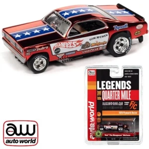 Auto World Tom "The Mongoose" McEwen Red 1970 Plymouth Duster HO Slot Car - Imagen 1 de 3