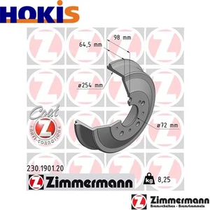 2x BRAKE DRUM 230.1901.20 FOR FIAT DUCATO/Platform/Chassis/Bus/Van/Panorama 2.0L - Picture 1 of 8
