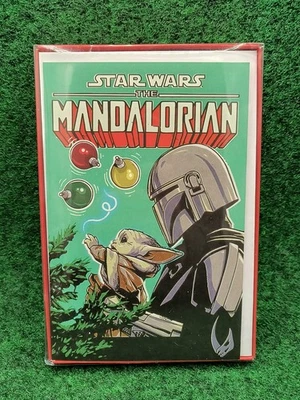 Paquete de 12 tarjetas de Navidad de Disney Mandalorian Star Wars American Greetings Foto 1 de 4