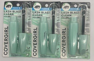 3PK Covergirl Lash Blast Clean Volume Mascara ~ IMPERMEABILE ~ 825 MOLTO NERO - Foto 1 di 2