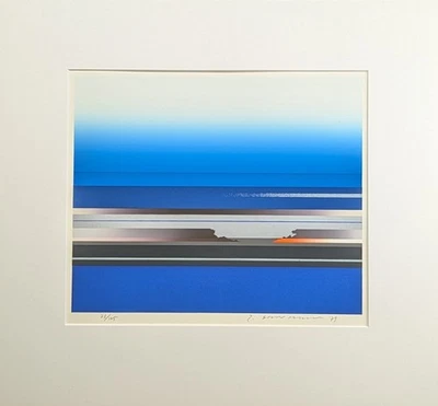Tetsuro Sawada, Abstrakte Landschaft, Siebdruck, signiert, num., 1979 - Bild 1 von 4