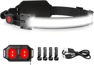 LED Stirnlampe USB wiederaufladbar 1000Lumen 230° breitstrahlend - Bild 1 von 7