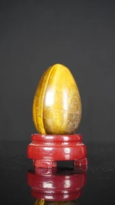 A++ großer ~ 55 mm brauner Tigerauge Stein Heilung metaphysisches Ei - Bild 1 von 8