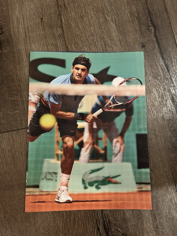 罗杰·费德勒照片网球 8 英寸 x 11 海报耐克头带 + 短裤大满贯 — 第 1/1 张图片