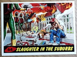 2012 Mars Attacks Card 64 SLAUGHTER IN THE SUBURBS. - Picture 1 of 3