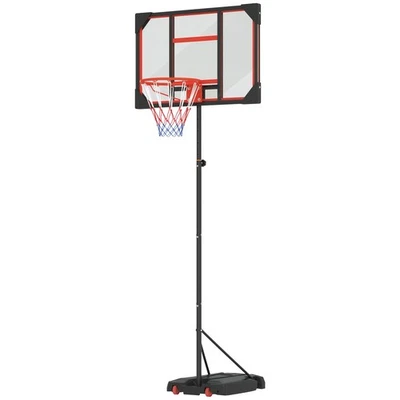 AIYAPLAY Basketballkorb für Kinder 210-260cm Höhenverstellbar Basketballständer mit Räder
