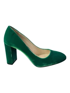 PRADA PUMPS SCHUHE GRÜN SAMT RUNDE ZEHE Gr. 37 - Bild 1 von 7