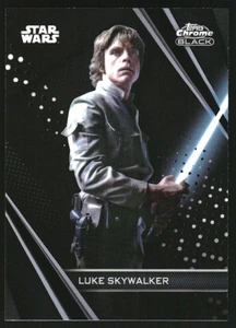 2023 Topps cromo negro Star Wars #49 Luke Skywalker - Imagen 1 de 2