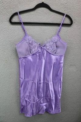 Vestido/vestido Jaclyn Smith Babydoll de encaje sin mangas-talla XS-sexy-púrpura-coqueta Foto 1 de 4