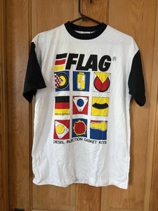 Vintage West Germany Flag Diesel Injection Gasket Kit Tee Shirt SS Size Large - Bild 1 von 13