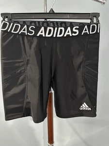 Adidas Slider Shorts Womens Medium Black Aeroready Compression Training Athletic - Picture 1 of 5