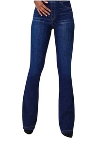 Spanx Damen Schlagjeans Medium Midnight Shade Stretch Schlankmacher 20327R Preppy  - Bild 1 von 7