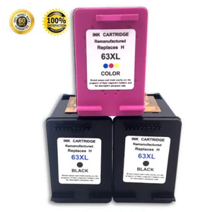 3er Pack 63 63xl Schwarz & Farbe Tintenpatrone für HP Envy 4520 Officejet 4650 4655 - Bild 1 von 2