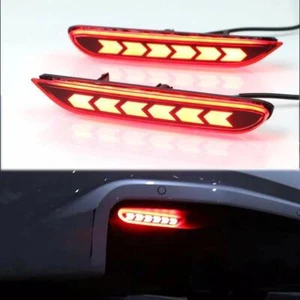 LED Rear Bumper Reflector Fog Brake Turn Indicator Lights For Infiniti Q50 QX30 - Picture 1 of 6