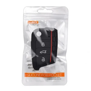 Silicone Key Fob Cover Case For VW Polo Golf7 Tiguan Skoda Octavia SEAT Ateca AU - Picture 1 of 6