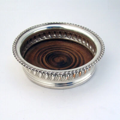 Old Sheffield Plate Gadroon Wine Coaster Joseph Gilbert 1810s - Image 1 of 4