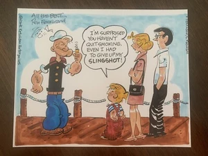 RON FERDINAND signed 8x10 photo DENNIS THE MENACE artist - Picture 1 of 2