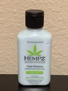 Hempz Triple Moisture Herbal Body Moisturizer Lotion Womens for Dry Skin 2.25 oz - Picture 1 of 2