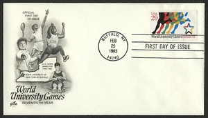 #2748 29c World University Games, Art Craft FDC **ANY 5=FREE SHIPPING** - Picture 1 of 1