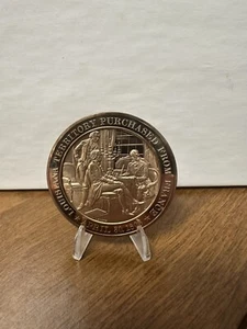 Louisiana Territory Purchased From France April 1803 Bronze Proof 1 3/4"Medal  - Picture 1 of 3