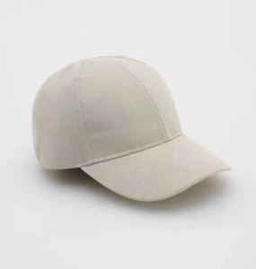 Baseball Cap Beige Faux Suede One Size By Reserved Eco Aware 100% Polyester - Picture 1 of 11
