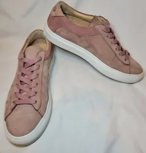 Women's Koio Capri Mauve Pink Suede Lowtop Italy Sneakers Size 8 (38) - Picture 1 of 10