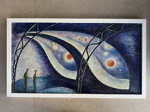 Outer Space 1950’s by Hugo Gnam Mystical Art Forgotten Master - Picture 1 of 13