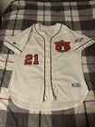 Russell Athletic Auburn Tigers Baseball Jersey Size 46 White SEC