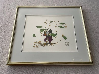 Original WALT DISNEY Scrooge McDuck $$$ LE 2500 Serigrafía Seri Celda Escasa - Foto 1 de 4