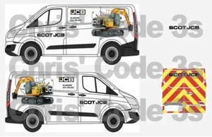 Code 3 Adhesive Vinyl Decals 1/43 1/50 Transit Custom - JCB Excavator - Picture 1 of 1