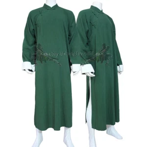 Wing Chun IP MAN Robe Chinese Cheongsam Tai chi Uniform Kung fu Suit Cotton - Picture 1 of 5