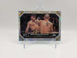 2024 Topps Chrome UFC #128 Matheus Nicolau /299 Speckle Refractor  - Picture 1 of 11