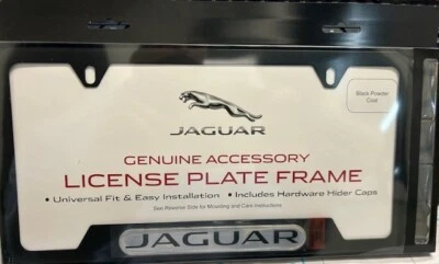 Jaguar OE  License Plate Panel Frame  Black Powder Coat C2A1175 - Image 1 of 2