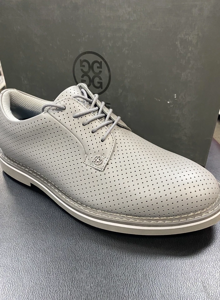 Size 9.5 Men's G/FORE Gallivanter Perforated Leather Golf Shoes GMF000007-MNUMT