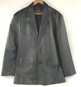 Lucky Leather Men's leather coat, size large, genuine leather, 2 button - Picture 1 of 12