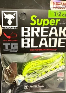 Jackall Super Break Blade 1/2oz Chart Back Pearl Exact Bait in Pictures abv NIP - Picture 1 of 2