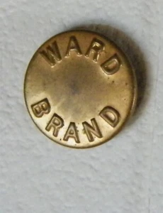 Bb WARD BRAND OVERALL BUTTON OLD Wobble shank Medium - Picture 1 of 2