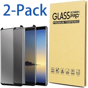 2Pack For Samsung Galaxy Note 8 Tempered Glass Friendly Screen Protector Privacy - Picture 1 of 13
