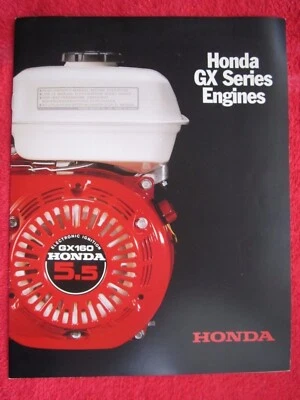 HONDA GX SERIES ENGINES BROCHURE WITH SPECIFICATIONS - Image 1 of 2