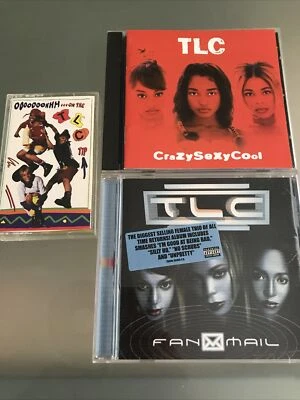 LOT OF 3 TLC- Ooooooohhh...On the TLC Tip Cassette, Fan Mail & Crazy Sexy Cool - Imagem 1 de 4