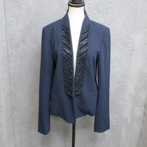 Body by Victoria Blazer Jacke Damen 14 dunkelblau Perlen dunkel romantisch elegant - Bild 1 von 21